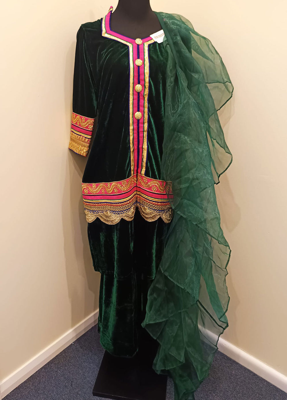 Luxury Velbet Organza 3-Piece