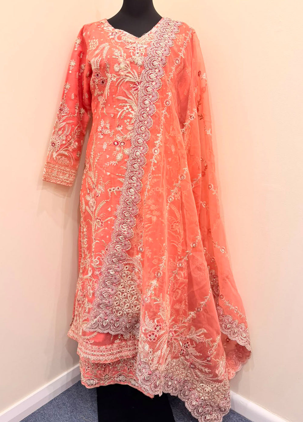 Luxury Embroidered Organza 3-Piece