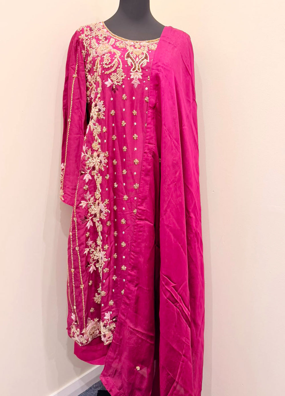 Luxury Embroidered Silk 3-Piece