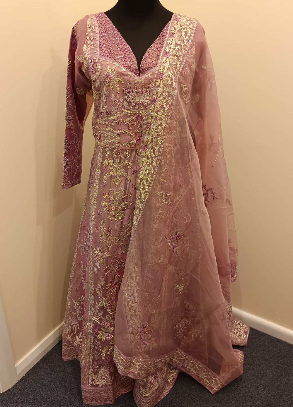 Luxury Embroidered Organza 3-Piece