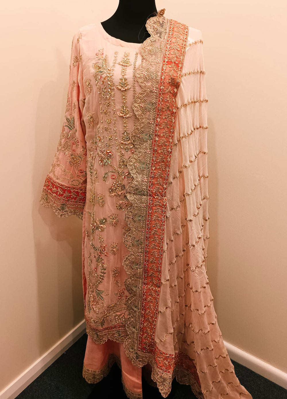 Luxury Chiffon Embroidered 3-Piece