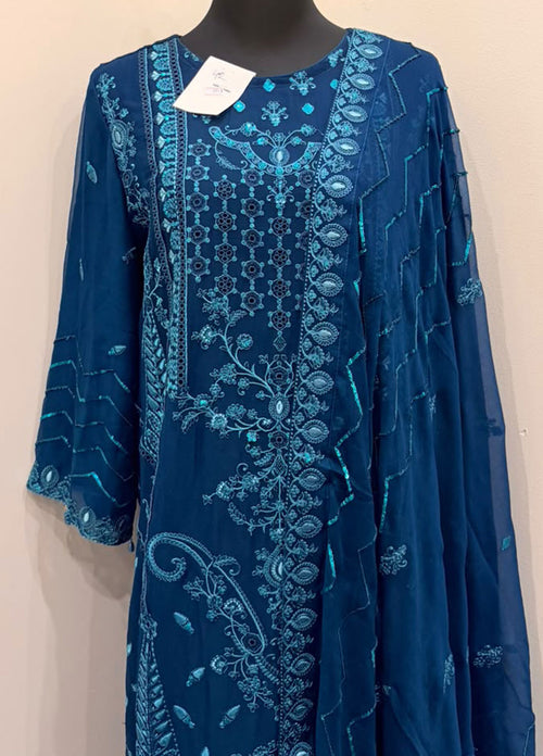 Luxury Chiffon Embroidered 3-Piece