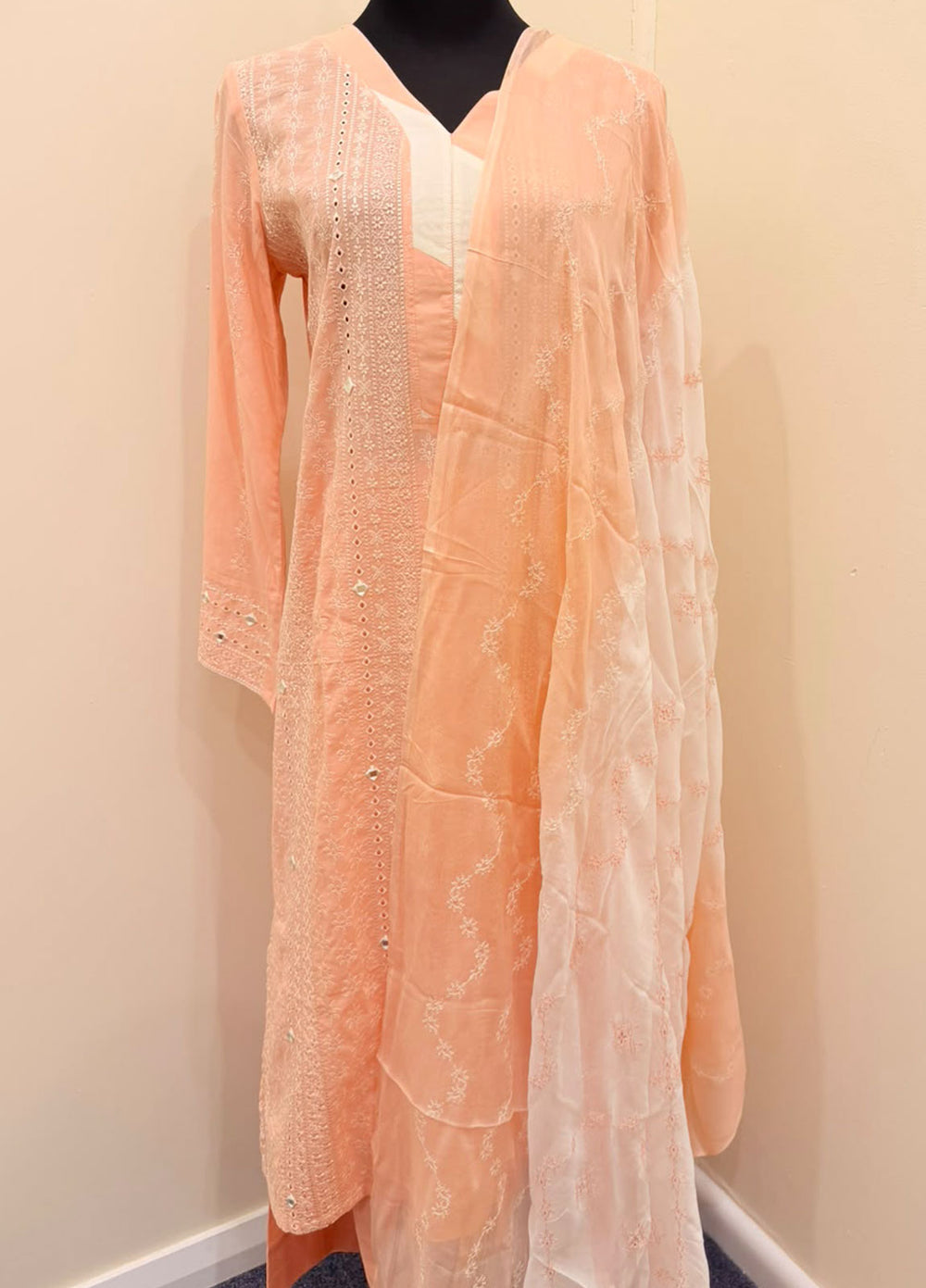 Luxury Cotton Embroidered 3-Piece