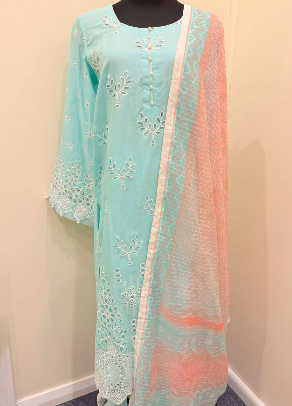 Luxury Cotton Embroidered 3-Piece