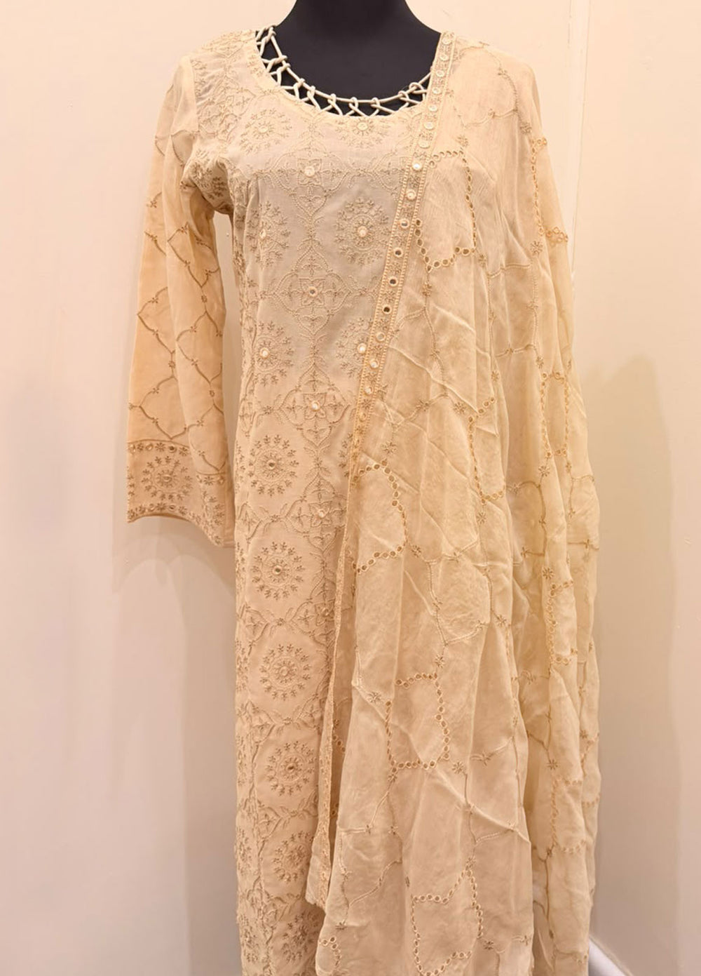 Luxury Cotton Embroidered 3-Piece