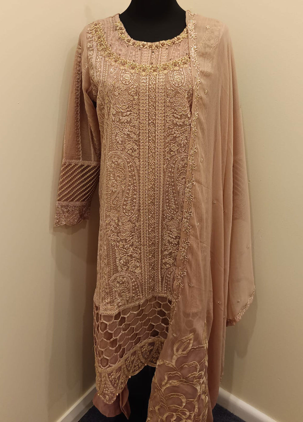 Luxury Chiffon Embroidered 3-Piece