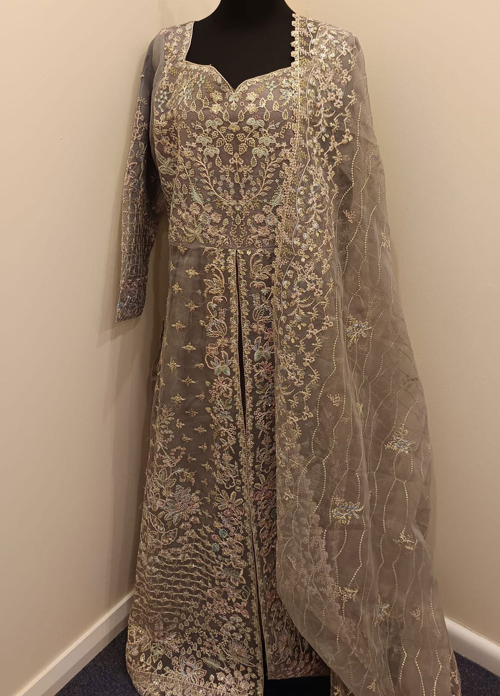 Luxury Organza Embroidered 3-Piece