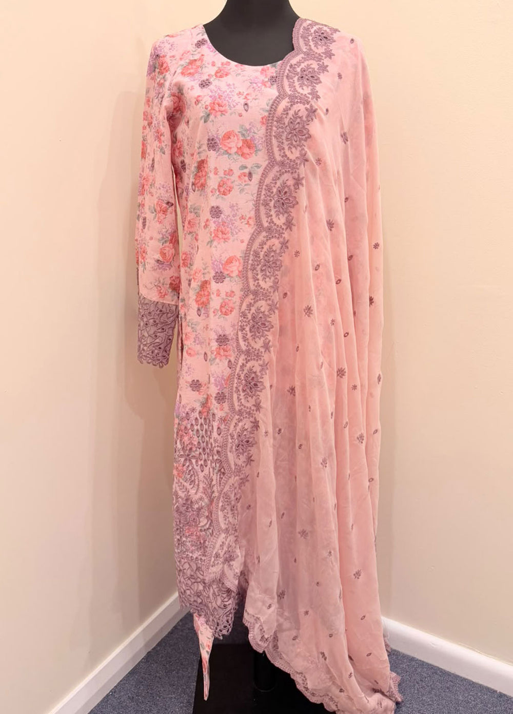 Luxury Cotton Embroidered 3-Piece