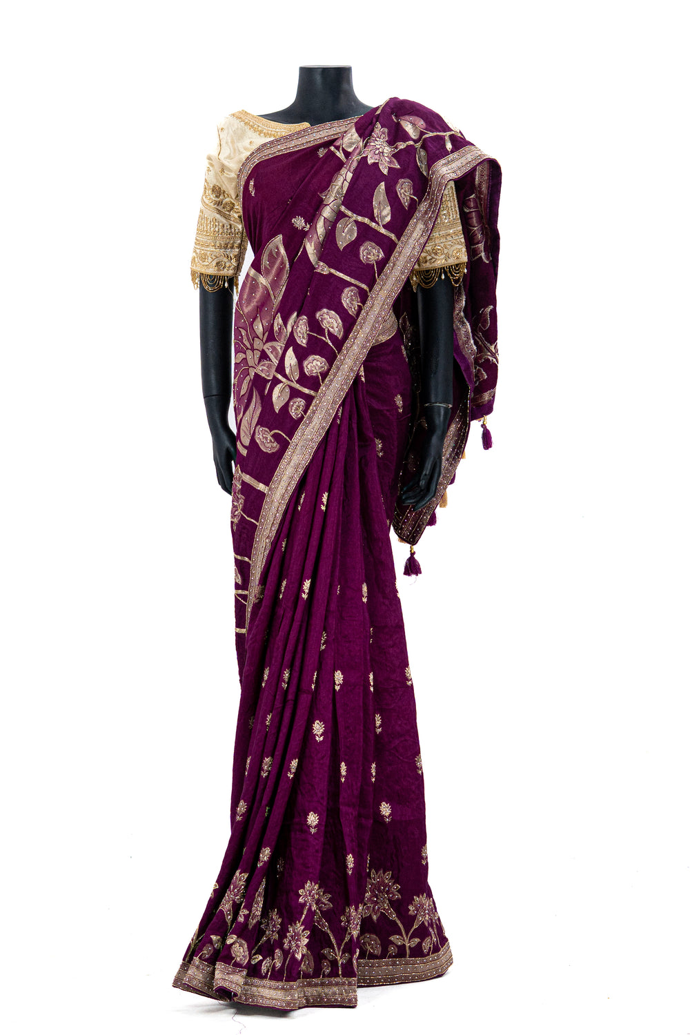 Silk Khaddi Stone Work Sharee