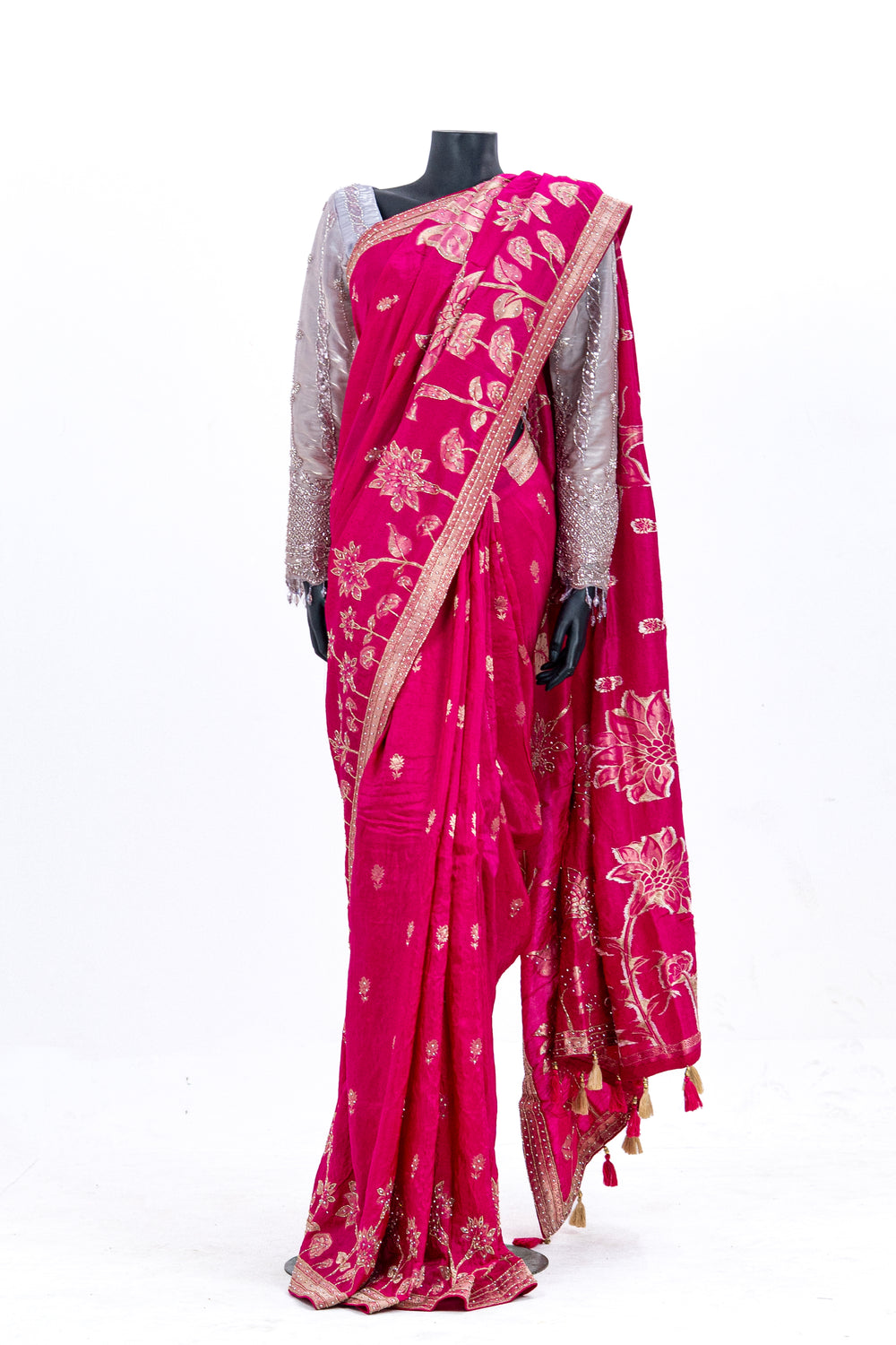 Silk Khaddi Stone Work Sharee