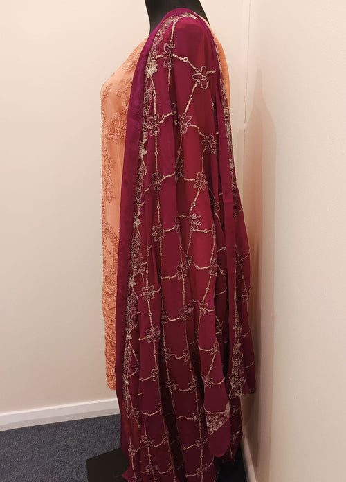 Luxury Chiffon Embroidered 3-Piece
