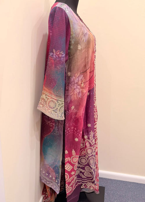 Luxury Cotton Embroidered 3-Piece