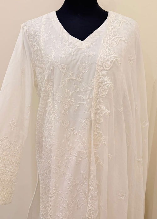 Luxury Chicken kari Embroidered 3-Piece