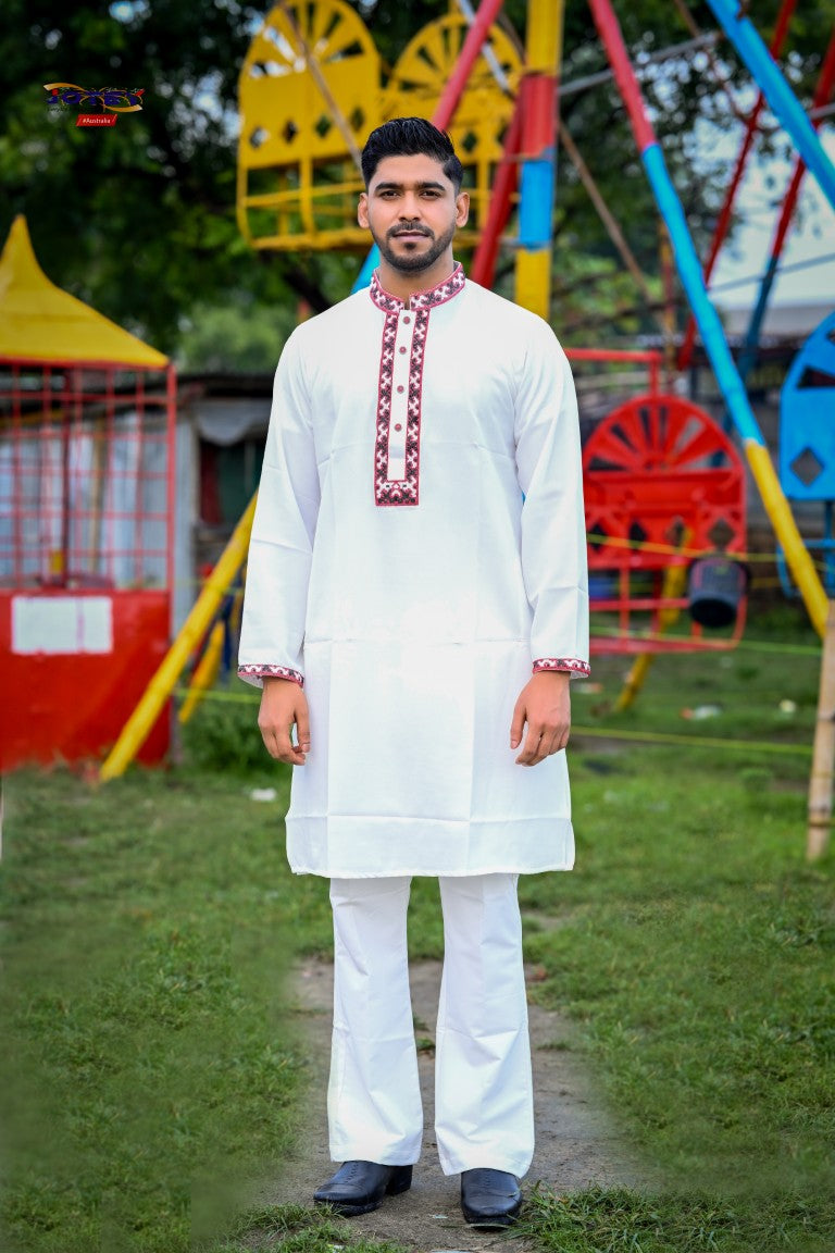 Chili Cotton Panjabi