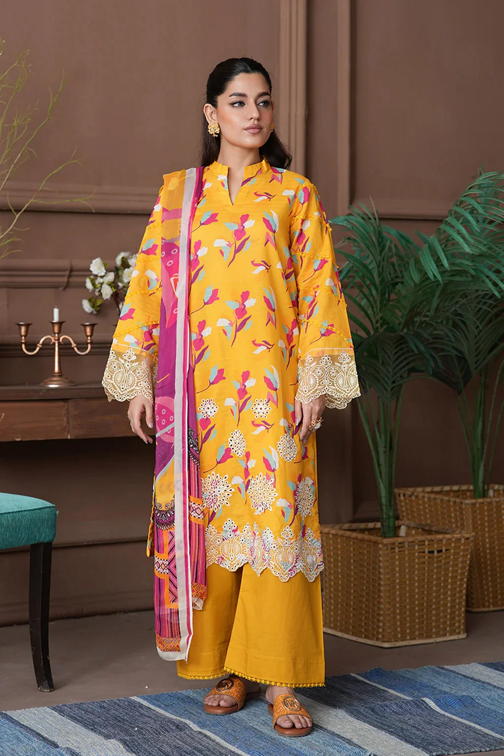 Shahzeen By Johra Embroidered Chikankari Printed Lawn Stitched 3Pcs